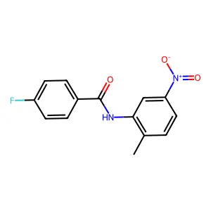 4-fluoro-N-(2-methyl-5-nitrophenyl)benzamide structure