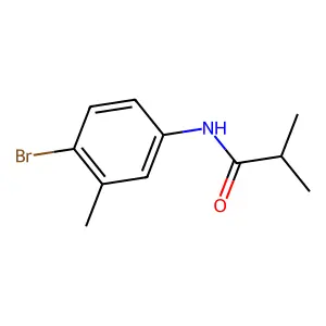 N-(4-bromo-3-methylphenyl)-2-methylpropanamide structure
