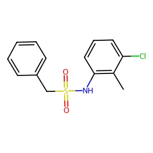 N-(3-chloro-2-methylphenyl)-1-phenylmethanesulfonamide structure