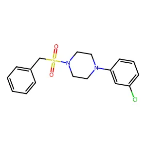 1-Benzylsulfonyl-4-(3-chlorophenyl)piperazine structure