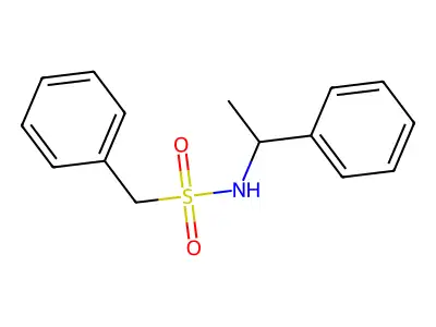 1-phenyl-N-(1-phenylethyl)methanesulfonamide structure