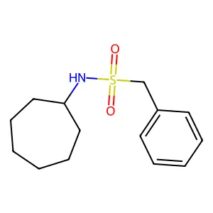 N-环庚基-1-苯基甲磺酰胺 structure
