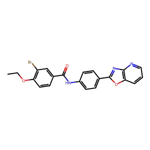 3-bromo-4-ethoxy-N-[4-([1,3]oxazolo[4,5-b]pyridin-2-yl)phenyl]benzamide structure