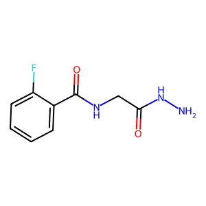 2-Fluoro-N-(2-hydrazino-2-oxoethyl)benzamide structure