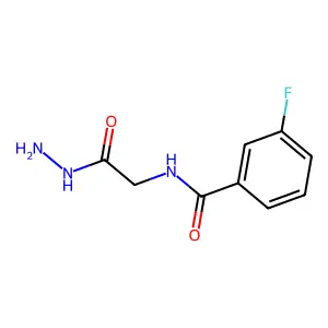 3-Fluoro-N-hydrazinocarbonylmethyl-benzamide structure