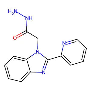 2-(2-Pyridin-2-yl-1H-benzimidazol-1-yl)acetohydrazide structure