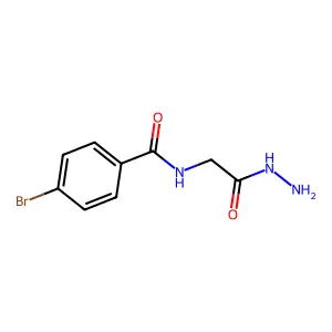 4-Bromo-N-hydrazinocarbonylmethyl-benzamide structure