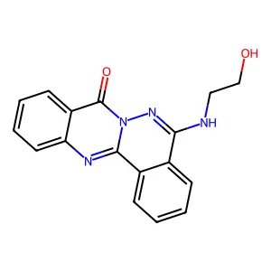 5-(2-Hydroxyethylamino)quinazolino[2,3-a]phthalazin-8-one structure