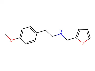 Furan-2-ylmethyl-[2-(4-methoxy-phenyl)-ethyl]-amine structure
