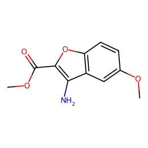 Methyl 3-amino-5-methoxy-1-benzofuran-2-carboxylate structure