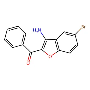(3-Amino-5-bromo-benzofuran-2-yl)-phenyl-methanone structure