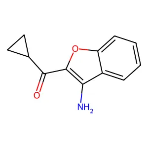 2-Cyclopropanecarbonyl-1-benzofuran-3-amine structure