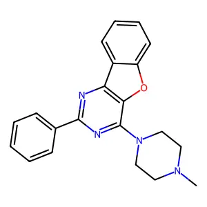 4-(4-Methylpiperazin-1-yl)-2-phenyl[1]benzofuro[3,2-d]pyrimidine structure