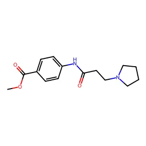 Methyl 4-(3-pyrrolidinylpropanoylamino)benzoate structure