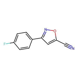 3-(4-Fluorophenyl)-1,2-oxazole-5-carbonitrile structure