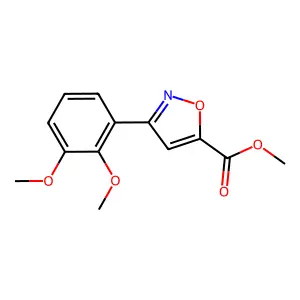 Methyl 3-(2,3-dimethoxyphenyl)-1,2-oxazole-5-carboxylate structure