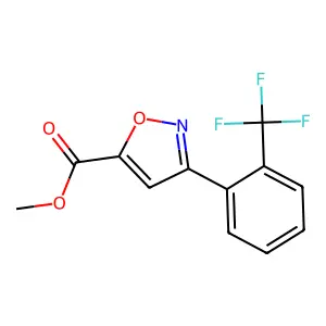 Methyl 3-[2-(trifluoromethyl)phenyl]-1,2-oxazole-5-carboxylate structure