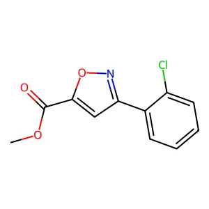 Methyl 3-(2-chlorophenyl)isoxazole-5-carboxylate structure
