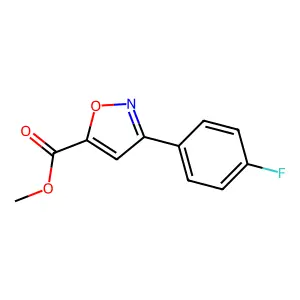 Methyl 3-(4-fluorophenyl)-1,2-oxazole-5-carboxylate structure