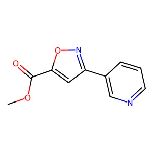 Methyl 3-(pyridin-3-yl)-1,2-oxazole-5-carboxylate structure