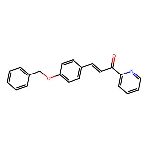 2-Propen-1-one, 3-[4-(phenylmethoxy)phenyl]-1-(2-pyridinyl)- structure