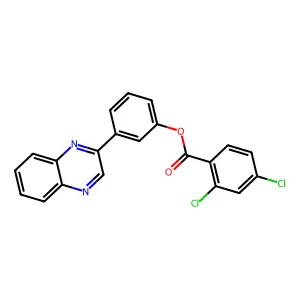 3-(Quinoxalin-2-yl)phenyl 2,4-dichlorobenzoate structure
