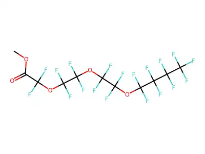 Methyl perfluoro-3,6,9-trioxatridecanoate structure