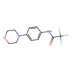 2,2,2-trifluoro-N-(4-morpholinophenyl)acetamide structure