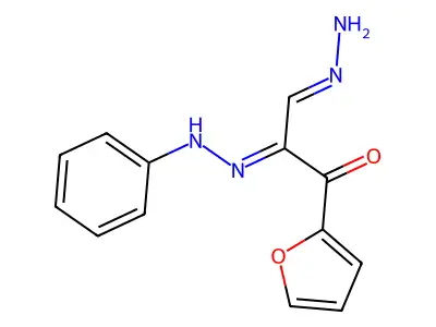 1-(Furan-2-yl)-3-hydrazinylidene-2-(2-phenylhydrazin-1-ylidene)propan-1-one structure