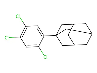 1-(2,4,5-Trichlorophenyl)adamantane structure