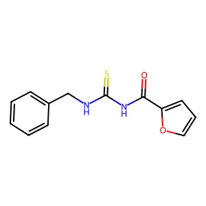 N-(benzylcarbamothioyl)furan-2-carboxamide structure