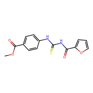 Methyl 4-(furan-2-carbonylcarbamothioylamino)benzoate structure