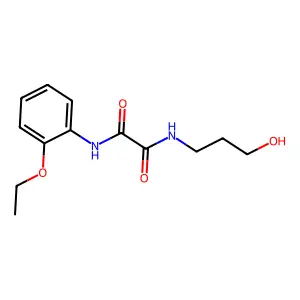 N'-(2-ethoxyphenyl)-N-(3-hydroxypropyl)oxamide structure