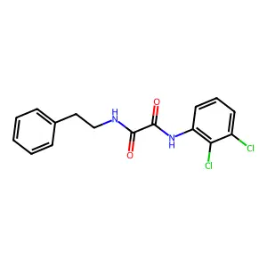 N-(2,3-dichlorophenyl)-N'-(2-phenylethyl)ethanediamide structure