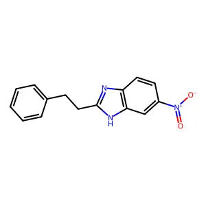 6-nitro-2-(2-phenylethyl)-1H-benzimidazole structure