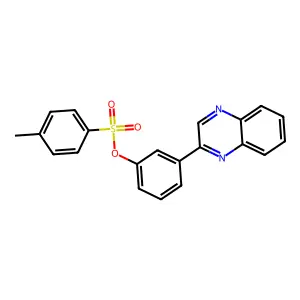 3-(2-Quinoxalinyl)phenyl 4-methylbenzenesulfonate structure