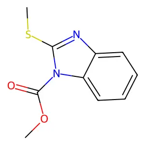 Methyl 2-(methylsulfanyl)-1H-benzimidazole-1-carboxylate structure