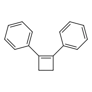 Benzene, 1,1'-(1-cyclobutene-1,2-diyl)bis- structure