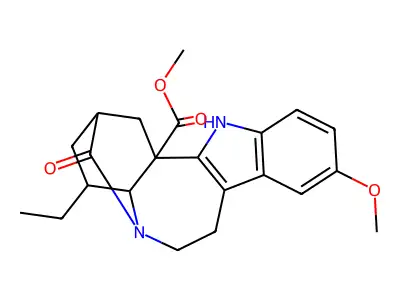 Methyl 12-methoxy-19-oxoibogamine-18-carboxylate structure