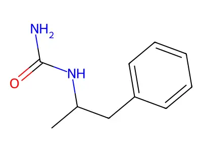 Urea, (alpha-methylphenethyl)- structure