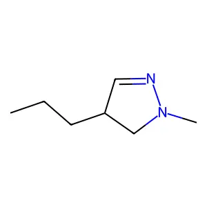 1-Methyl-4-propyl-2-pyrazoline structure