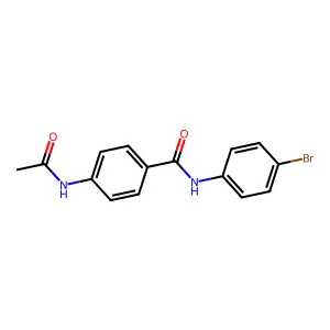 4-乙酰氨基-N-(4-溴苯基)苯甲酰胺 structure