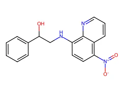 2-[(5-Nitroquinolin-8-yl)amino]-1-phenylethanol structure