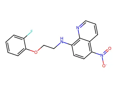 N-[2-(2-fluorophenoxy)ethyl]-5-nitroquinolin-8-amine structure