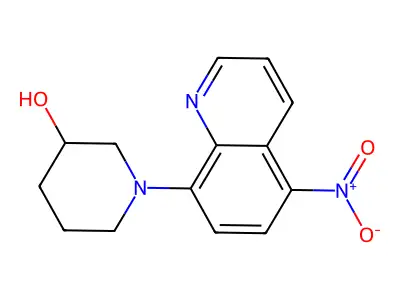 1-(5-Nitroquinolin-8-yl)piperidin-3-ol structure