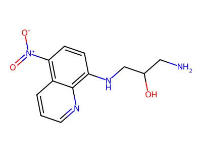 1-Amino-3-[(5-nitroquinolin-8-yl)amino]propan-2-ol structure