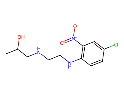 1-({2-[(4-Chloro-2-nitrophenyl)amino]ethyl}amino)propan-2-ol structure