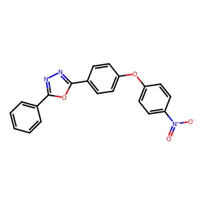 2-[4-(4-Nitrophenoxy)phenyl]-5-phenyl-1,3,4-oxadiazole structure