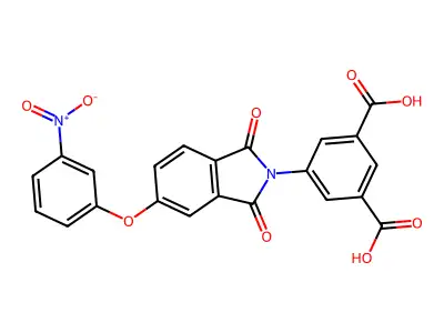 5-(5-(3-Nitrophenoxy)-1,3-dioxoisoindolin-2-yl)isophthalic acid structure