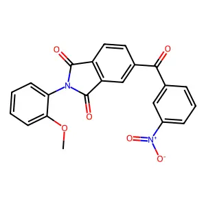 2-(2-Methoxyphenyl)-5-(3-nitrobenzoyl)isoindole-1,3-dione structure